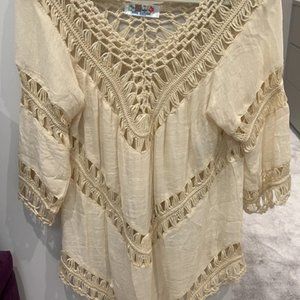 India boutique crochet top one size